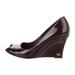 Gucci Shoes | Gucci Eggplant Wedge Pumps | Color: Brown/Purple | Size: 8