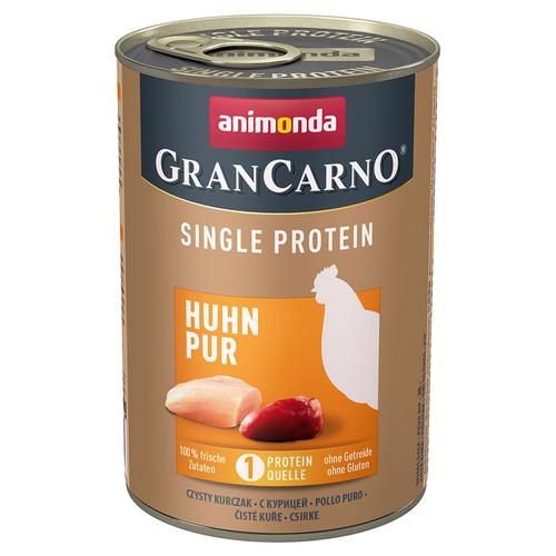 24 x 400 g Animonda GranCarno Adult Single Protein Huhn Pur Hundefutter nass