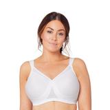 Plus Size Women's Full Figure Plus Size Magiclift Seamless T-Shirt Bra Wirefree #1080 Bra by Glamorise in White (Size 42 H)