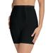 Plus Size Women's High-Waist Power Mesh Long Leg Shaper by Secret Solutions in Black (Size 3X) Shapewear