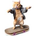 SUCK UK Kratz-Skateboard aus Pappe für Katzen | Katzenspielzeug | Skateboard | Longboard | Kratzbaum | Kratzbrett | Katzenminze | Kratzmöbel | Kratzmatte | Kratzspielzeug | Katzen | Kratzpappe