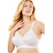 Plus Size Women's 18 Hour Sensational Support Wireless Bra 20/27 by Playtex in White (Size 42 DDD)