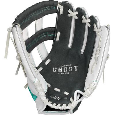Easton Ghost Flex Youth GFY11MG 11" Fastpitch Softball Glove - Left Hand Throw White/Black