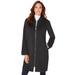 Plus Size Women's A-Line Driving Coat by Roaman's in Black (Size 22/24) Wool Coat