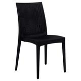 Weave Mace Indoor/Outdoor Dining Chair (Armless) - LeisureMod MC19BL