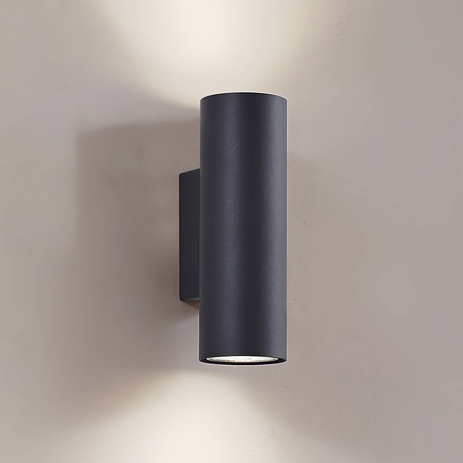 Wandlampe Joffrey Lindby, dimmbar, schwarz, für Wohn- / Esszimmer, Aluminium, Modern, Wandleuchte, Wandlampe Innen