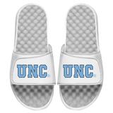 Men's ISlide White North Carolina Tar Heels Alternate Wordmark Slide Sandals