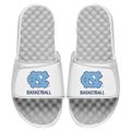 Men's ISlide White North Carolina Tar Heels Basketball Slide Sandals