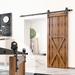 Homacer Standard Single Track Barn Door Hardware Kit in Black | 1.5 H x 4 D in | Wayfair W-YT1TGH168C