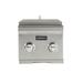 Coyote Grills 2-Burner Built-In Natural Gas Grill w/ Side Burner Stainless Steel in Gray/White | 15 H x 14 W x 25 D in | Wayfair CC1DBNG