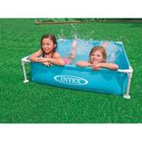 Intex Mini Frame Kiddie Beginner Swimming Pool Plastic in Blue | 12 H x 48 W x 48 D in | Wayfair 57173EP