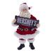 Kurt Adler Chocolate Bar Fabric Santa | 10 H x 5 W x 6.75 D in | Wayfair HY0476