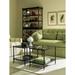 Sherrill Occasional Bunching Coffee Table w/ Storage Wood/Glass in Black/Brown | 20 H x 18 W x 24 D in | Wayfair 960-003