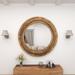 Loon Peak® Dawnda Mirror Wood in Brown | 64.75 H x 64.75 W x 3.5 D in | Wayfair 07B7EBB2047442D0BFADFAB024A4C164