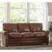 Sofa Web Revo 81" Genuine Leather Rolled Arm Sofa Genuine Leather in Brown | 37 H x 81 W x 37 D in | Wayfair RevoSofa-CHEB