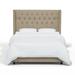 Birch Lane™ Breckin Upholstered Standard Bed Metal in Black/Brown | 56 H x 61 W x 80 D in | Wayfair 36F0F8D937FA4510BCEBD45261DAE2F9