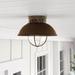 Beachcrest Home™ Emestine Hardwired Outdoor Flush Mount Glass/Metal in Brown | 7.75 H x 10 W x 10 D in | Wayfair 3AB69A89A4F54516B4A8F8DCBB97CDD7