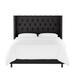 Birch Lane™ Breckin Upholstered Standard Bed Metal in Black | 56 H x 61 W x 80 D in | Wayfair 29FE927498A845F8950EBB0434AA8DD1