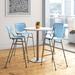 KFI Studios Mode- KOOL Sets 42" L Round Manufactured Wood Breakroom Table & Chair Set Metal in White | 41 H in | Wayfair
