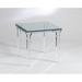 Shahrooz Chateau End Table Plastic/Acrylic/Glass | 22.5 H x 24 W x 24 D in | Wayfair CHAT600-GT24