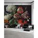 Red Barrel Studio® Arnis Peel & Stick Red Tulip Flower Floral Wallpaper Vinyl in Black | 204 W in | Wayfair 904064F7949A47E1B7FB09D9F95A50F0