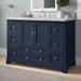 Birch Lane™ Tilford 48" Single Bathroom Vanity Set Wood/Marble in Brown | 35.5 H x 48 W x 22 D in | Wayfair 08217D8200294A048C2D8ADD42583CA1