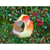 Wildlife World Robin Decorative Bird Feeder in Brown/Red | 5.51 H x 7 W x 3.54 D in | Wayfair CERROB