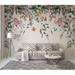 Bayou Breeze Catalano Peel & Stick Colorful Flowers & Leaves Floral Removable Wallpaper Vinyl in White | 75 W in | Wayfair