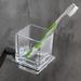 Latitude Run® Ayelt Toothbrush Holder Glass in Gray | 3.75 H x 4.63 W x 3.25 D in | Wayfair DBHM1631 40758534