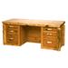 Fireside Lodge Executive Desk in Brown | Wayfair 17090-A