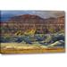 Union Rustic 'Arizona Landscape' Photographic Print on Wrapped Canvas Metal in Blue/Brown | 21 H x 32 W x 1.5 D in | Wayfair