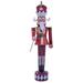 The Holiday Aisle® Large Iron Christmas Nutcracker "David" w/ Trumpet Metal | 60.6 H x 20.25 W x 13.75 D in | Wayfair