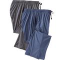 Men's Big & Tall Hanes® 2-Pack Jersey Pajama Lounge Pants by Hanes in Charcoal Denim (Size 5XL)