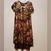 Lularoe Dresses | Lularoe Elegant Carly | Color: Brown/Gold | Size: Xs