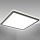 B.K.Licht LED Square Ceiling Light, 16.5in, Ultra-Flat 1.1in, Built-in 22W LED Board, 4000K Neutral White, 3000Lm, Indirect Ceiling Backlight, Black Finish, Modern Ceiling Panel, IP20