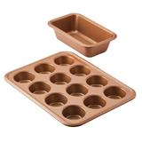 Ayesha Curry Ayesha Bakeware Loaf/Meatloaf/Bread Pan, 9 Inch x 5 Inch, Copper Steel in Brown/Gray | Wayfair 09246