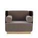 Armchair - Sonder Living Kelly Hoppen 33.5" Wide Armchair, Stainless Steel | 29.5 H x 33.5 W x 29.5 D in | Wayfair 1402016