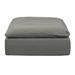 Sunset Trading Contemporary Puff Collection 44" Square Slipcovered Sectional Modular Ottoman | Performance Fabric Washable Water-Resistant Stain-Proof Polyester/Stain Resistant/Other Performance Fabrics | Wayfair