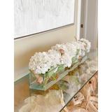 CFA Design Group Casa Lilies Floral Arrangement in Glass Planter | 8 H x 48 W x 6 D in | Wayfair CMWTL-048-WH