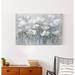 Winston Porter White Flower Field - Wrapped Canvas Painting Print Canvas in Gray/Green/White | 20 H x 30 W x 1.25 D in | Wayfair