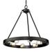 Golden Lighting Castile 24 Inch 6 Light Chandelier - 1019-6 BLK