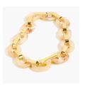 J. Crew Jewelry | J Crew Lucite Tortoise Chain Link Necklace | Color: Cream/Gold | Size: 19.5 Inches