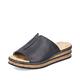 Rieker Damen Pantoletten 629M9, Frauen Slipper,Slip-ons,Hochfront-Slipper,Keilabsatz,Wedge-Sohle,Schlupfschuhe,Slides,schwarz (00),42 EU / 8 UK