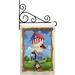 Breeze Decor Star Spangled Birdhouse 2-Sided Polyester 18.5 x 13 in. Flag Set in Blue/Brown | 18.5 H x 13 W x 1 D in | Wayfair