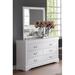 Canora Grey Henton 6 Drawer Double Dresser Wood in White, Size 33.0 H x 57.0 W x 15.0 D in | Wayfair 55205EB56706410D9C606D2FA1661877