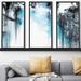 Orren Ellis 'Heal Me O Lord' by Mark Lawrence - 3 Piece Floater Frame Print Set on Canvas in Blue | 41.5 H x 64.5 W x 2 D in | Wayfair