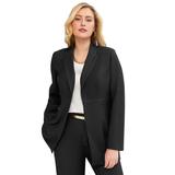 Plus Size Women's Bi-Stretch Blazer by Jessica London in Black (Size 14 W) Professional Jacket