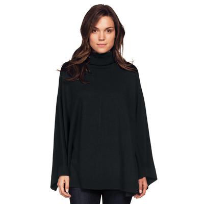 Plus Size Women's Turtleneck Poncho Sweater by ell...