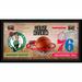 "Boston Celtics vs. Philadelphia 76ers Framed 10"" x 20"" House Divided Collage"