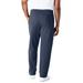 Men's Big & Tall Fleece Open-Bottom Sweatpants by KingSize in Navy (Size 3XL)